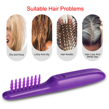 将图片加载到图库查看器,Portable Electric Detangling Wet or Dry Tame The Mane Electric Detangling Brush with Brush Cover, Adults & Kids