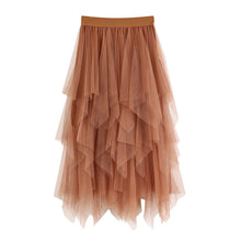 将图片加载到图库查看器,Elastic High Waist Skirts Women Comfortable Tulle Pleated Tutu Skirt Ladies Midi Skirt Girl Summer Skirts Faldas Mujer Moda 2020
