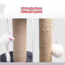 将图片加载到图库查看器,Sisal Cat Toy Climbing Frame Scratching Board Nest Cats Standing Column Funny Wear-resistant Claws Home Pet Furniture Supplies