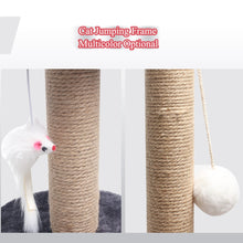 将图片加载到图库查看器,Sisal Cat Toy Climbing Frame Scratching Board Nest Cats Standing Column Funny Wear-resistant Claws Home Pet Furniture Supplies