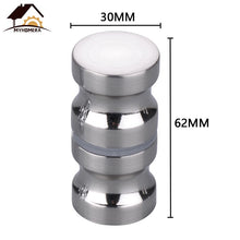 将图片加载到图库查看器,Eprolo Myhomera Door Handle Glass Door Knob Puller Push Bathroom Shower Cabinet Handles Dia 1.2'' Aluminum Brushed / Silver w/ Screw