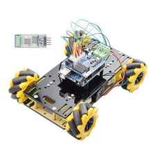 将图片加载到图库查看器,New Style Mini Arduino RC Mecanum Wheel Omni Robot Car Chassis Kit with TT Motor for Raspberry Pi Mixly Scratch Program STEM Toy