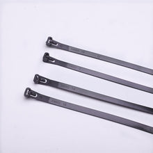 将图片加载到图库查看器,20PCS Zip Ties Releasable Cable Tie color Black and White Plastic 8mm*150mm 8*200 8*250 8*300 8*400 8*450mm
