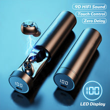 将图片加载到图库查看器,B9 TWS Bluetooth Earphones Wireless Headphones With Microphone Sports Waterproof Touch Control Wireless Headsets Earbuds Phone