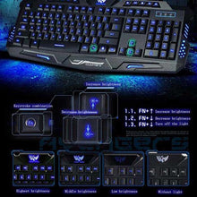 将图片加载到图库查看器,A877 114-Key LED Backlit Wired USB Gaming Keyboard Black