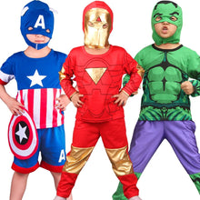 将图片加载到图库查看器,Halloween cosplay costume Set Spider mask Suit Party Costume Kids Long Sleeve spider Red man Performance Apparel Children's baby