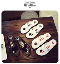 将图片加载到图库查看器,Brand PU Leather Summer Men Slippers Beach Sandals Comfort Men Casual Shoes Fashion Men Flip Flops Hot Sell Footwear 2019