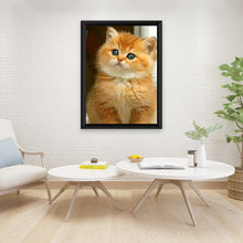 将图片加载到图库查看器,DIY Cat 5D Diamond Painting Full Square Drill Cross Stitch Animal Embroidery Rhinestone Cross Stitch Wall Art Gift Home Decor