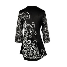 将图片加载到图库查看器,Plus size 4xl 5xl Women New Elegant Summer Fashion Elasticity Female Casual Loose Ladies print Top Half Sleeve T-ShirtTee Shirt