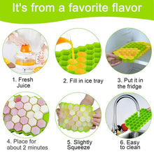 将图片加载到图库查看器,Cavity Ice Cube Tray Honeycomb Ice Cube Mold Food Grade Flexible Silicone Ice Molds for Whiskey Cocktail