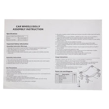 将图片加载到图库查看器,2-Piece 3.5" Auto Car Wheels Dolly Set Black