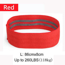将图片加载到图库查看器,Anti Slip Resistance Bands Home Fitness Loop Pilates Hip Circle Booty Elastic Training Rubber Cotton Workout Yoga Belt Exercise