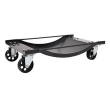 将图片加载到图库查看器,2-Piece 3.5" Auto Car Wheels Dolly Set Black