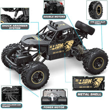将图片加载到图库查看器,2020 New 1:14 Alloy 4WD RC Car 2.4G Remote Control Off Road Vehicle Climbing RC Buggy for Children Toys Car Gift Model