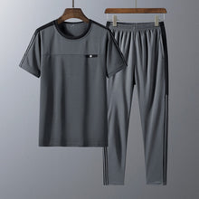 将图片加载到图库查看器,Tracksuits Men Sweatshirt Sporting 2020 New Summer T-shirt + Pants + Short Casual Track Suit Fashion Sportswear Fitness Jogger