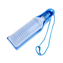将图片加载到图库查看器,Potable Pet Dog Cat Water Feeding Drink Bottle Dispenser Travel Bowl 500ml Blue
