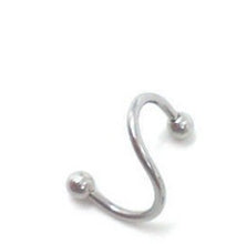 将图片加载到图库查看器,Manufacturers selling Europe Stainless Steel Nose nail S nose shaped titanium earrings nail color lip nail body piercing