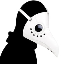 将图片加载到图库查看器,Halloween Plague Doctor Beak Costume Medieval Renaissance Scary Hood Minister Coat Outfit Carnival For Men Adult Robe Mask Hat