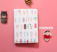 将图片加载到图库查看器,The Japanese Fresh style Passport Holder,PU Leather Travel Passport Cover Credit Card ID Card Holder Size:10*14CM