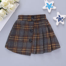 将图片加载到图库查看器,Newborn Infant Baby Girls Plaid Skirt Thick Warm Overskirt Outfits Clothes Fashion O-neck Newborn Baby Girl Winter 2019