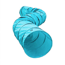将图片加载到图库查看器,18' Agility Training Tunnel Pet Dog Play Outdoor Obedience Exercise Equipment Blue