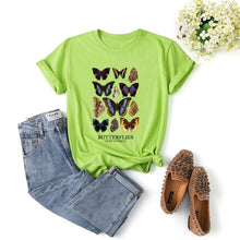 将图片加载到图库查看器,Butterfly Aesthetic T Shirt Butterflies In My Stomach Graphic Tee Harajuku Hipster Cute Flower Butterfly Women's Casual T-shirt