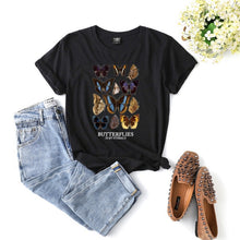 将图片加载到图库查看器,Butterfly Aesthetic T Shirt Butterflies In My Stomach Graphic Tee Harajuku Hipster Cute Flower Butterfly Women's Casual T-shirt