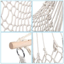 将图片加载到图库查看器,Hammock Fashion Cotton Rope Sling With Tassel Beige
