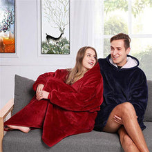 将图片加载到图库查看器,Oversized Hoodies Sweatshirt Women Winter Hoodies Fleece Giant TV Blanket With Sleeves Pullover Oversize Women Hoody Sweatshirts