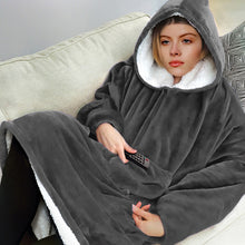 将图片加载到图库查看器,Oversized Hoodies Sweatshirt Women Winter Hoodies Fleece Giant TV Blanket With Sleeves Pullover Oversize Women Hoody Sweatshirts