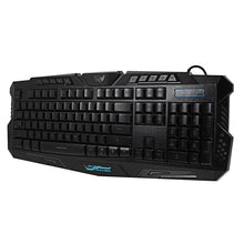将图片加载到图库查看器,A877 114-Key LED Backlit Wired USB Gaming Keyboard Black