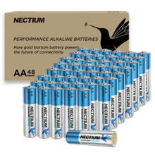 将图片加载到图库查看器,NECTIUM AA Alkaline Batteries 48 Count …