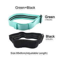 将图片加载到图库查看器,Anti Slip Resistance Bands Home Fitness Loop Pilates Hip Circle Booty Elastic Training Rubber Cotton Workout Yoga Belt Exercise
