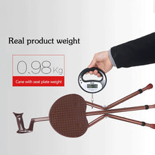 将图片加载到图库查看器,Cofoe crutch Elderly Walking Chair Stick Chair Folding Aluminium Lightweight Portable Folding Walker Cane Walking Stick Elderly