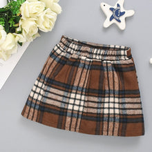 将图片加载到图库查看器,Newborn Infant Baby Girls Plaid Skirt Thick Warm Overskirt Outfits Clothes Fashion O-neck Newborn Baby Girl Winter 2019