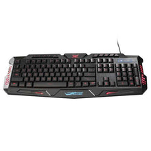 将图片加载到图库查看器,A877 114-Key LED Backlit Wired USB Gaming Keyboard Black