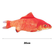 将图片加载到图库查看器,Electric Moving Fish 3D Realistic Plush Cat Toy USB Charging Simulation Fish Cat Chew Bite Supplies Flop Cat Wagging Fish Toy