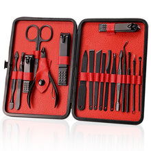 将图片加载到图库查看器,Professional Nail Clipper Kit Manicure Set Nail Care Set Nail Cutter Pedicure Blackhead Blemish Eyelash Makeup Facial Care Tool