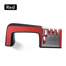 将图片加载到图库查看器,Knife Sharpener 4 in 1 Diamond Coated&Fine Rod Knife Shears and Scissors Sharpening stone System Stainless Steel Blades