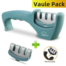 将图片加载到图库查看器,Knife Sharpener 4 in 1 Diamond Coated&Fine Rod Knife Shears and Scissors Sharpening stone System Stainless Steel Blades