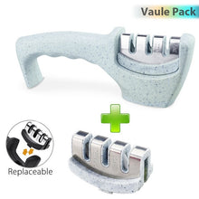将图片加载到图库查看器,Knife Sharpener 4 in 1 Diamond Coated&Fine Rod Knife Shears and Scissors Sharpening stone System Stainless Steel Blades