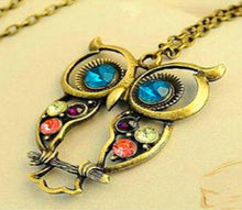 将图片加载到图库查看器，Big Eyes Owl Necklace
