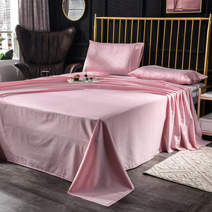 600TC Egyptian Cotton Luxury Solid Color Bed Sheet Bedsheet Flat Sheet Linens Bedding Sheets Pillowcase Soft Warm Home Textile#s