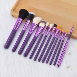 12PCS Popular Style Eye Shadow Makeup Brush Set Eye Powder Foundation Brushes Concealer Blending Makeup Brushes Kits