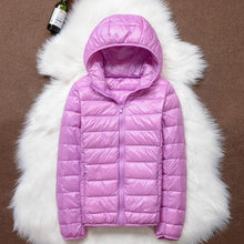 将图片加载到图库查看器，Spring Plus Size 4XL Women Down Jacket Winter Ultra Light 90% White Duck Down Coat Short Hooded Puffer Jacket Female Warm Parka

