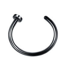 将图片加载到图库查看器，Fake Piercing Jewelry Hoop Nose-Ring Oreja Stainless-Steel 1pcs U-Shaped
