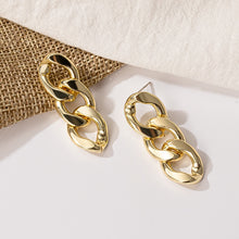将图片加载到图库查看器，New Fashion Gold Color Metal Drop Earrings Stainless Steel Simple Knot Twist Earrings For Women Statement Jewelry 2020 Pendiente
