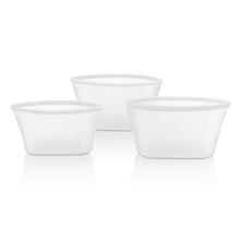 将图片加载到图库查看器，Silicone Food Storage Containers Set Fresh Bowl Cup Bag Reusable Stand Up Zips Shut Bag Fruit Vegetable Cup With Seal Organizer
