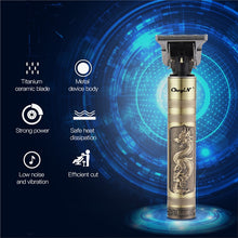 将图片加载到图库查看器，USB Rechargeable T9 Baldheaded Hair Clipper Electric hair trimmer Cordless Shaver  Trimmer 0mm Men Barber Hair Cutting Machine
