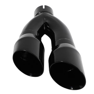 Black Powder Coated Stainless Steel Exhaust Tip